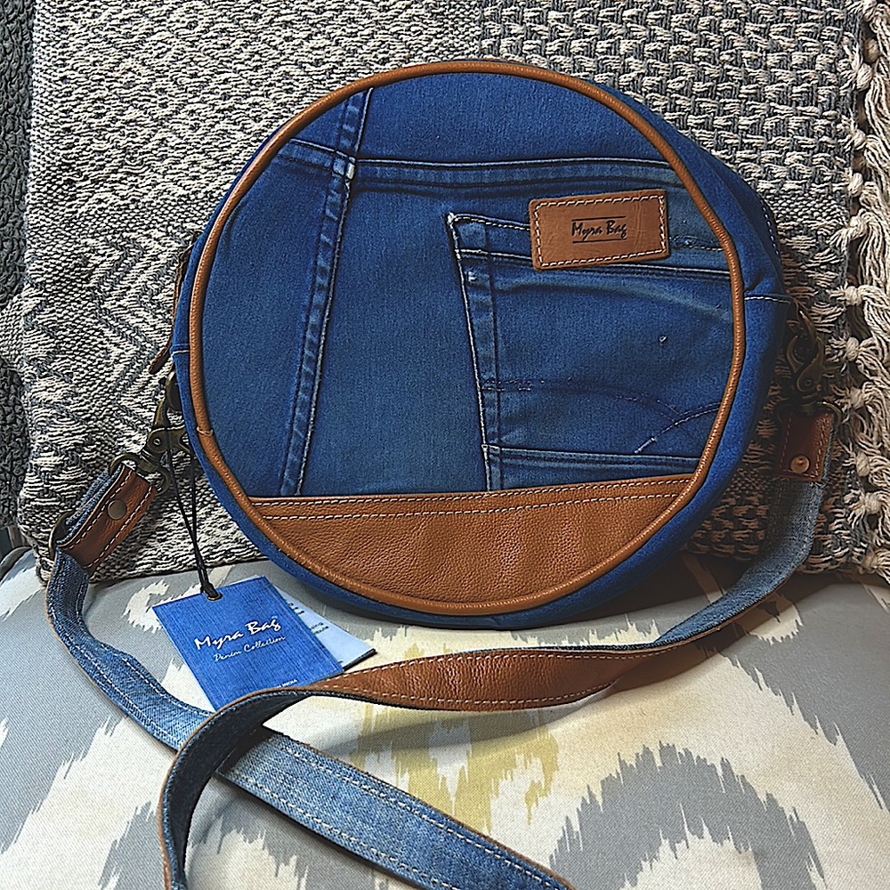 MYRA BAG Janesa Valoran Small & Crossbody Bag Denim Collection - Picture 2 of 10